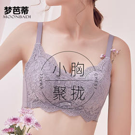 梦芭蒂女聚拢小胸无钢圈防下垂舒适承托调整型收副乳文胸繁花映月