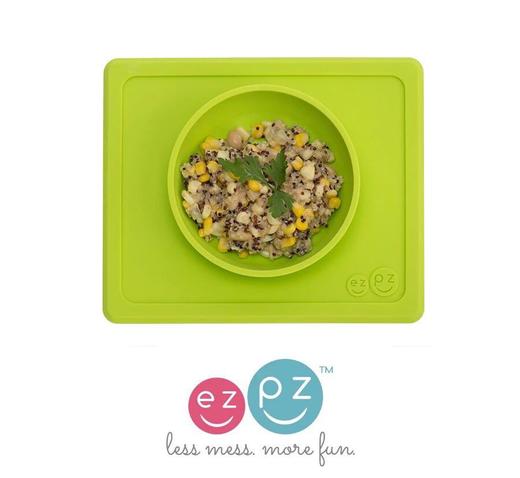 美国进口ezpz一体式餐垫碗宝宝硅胶餐具防滑耐摔mini辅食碗吸盘碗 商品图6