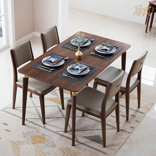 铜师傅 铜木主义 梵高系列 餐厅家具 餐桌椅