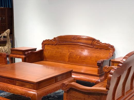 红桥红  家具严选  缅甸花梨（大果紫檀）  【如意 靠背沙发223八件套】 商品图3