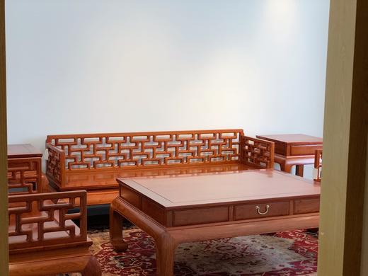 红桥红  家具严选  缅甸花梨（大果紫檀）  【曲尺沙发 123 六件套】 商品图2