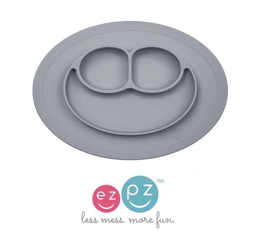 现货）美国ezpz儿童硅胶餐盘mini一体式笑脸餐垫盘宝宝分格餐具 商品图9