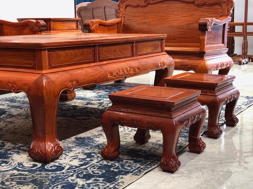 红桥红  家具严选  缅甸花梨（大果紫檀）  【如意 靠背沙发223八件套】 商品图8