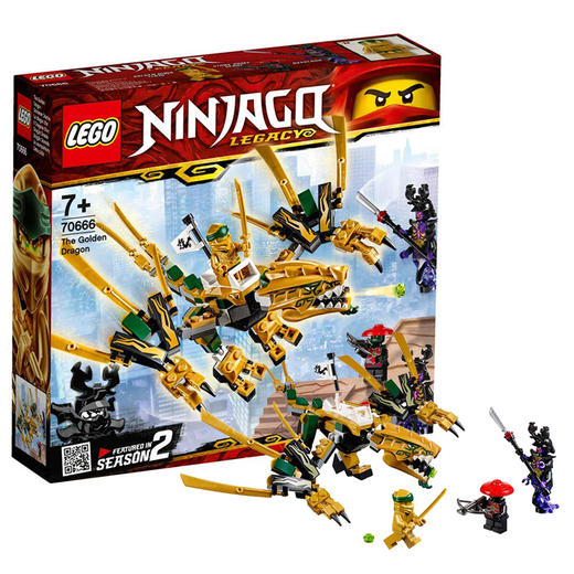 lego乐高ninjago系列70666幻影忍者黄金飞龙小颗粒积木