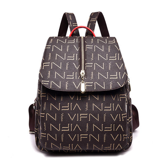 【时尚印花背包】双肩包多功能妈咪包书箱包 商品图0