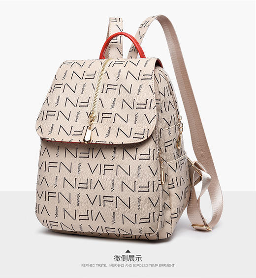 【时尚印花背包】双肩包多功能妈咪包书箱包 商品图5