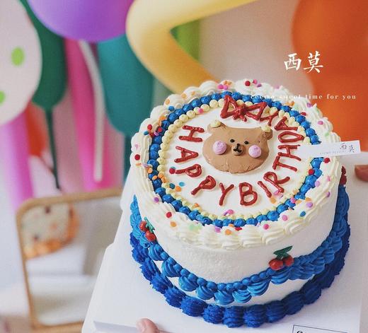 小熊手绘蛋糕 商品图0