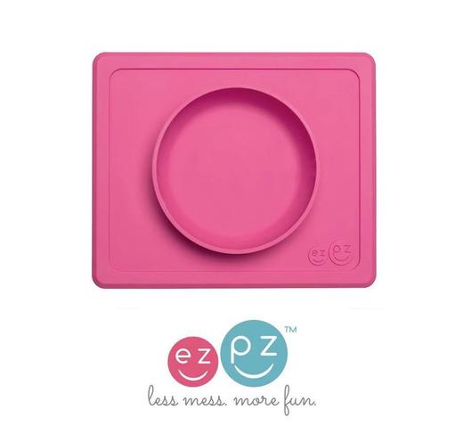 美国进口ezpz一体式餐垫碗宝宝硅胶餐具防滑耐摔mini辅食碗吸盘碗 商品图1