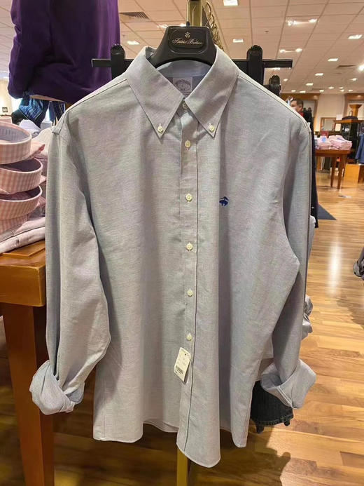 总统御用品牌！Brooks brothers布克兄弟长袖衬衫 纯色系列¥599到手！ 商品图9