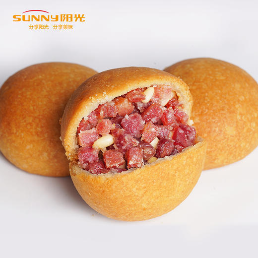 阳光食品非遗工坊现烤中秋火腿月饼礼盒装团圆味云南宣威特产饼子糕点心 商品图2