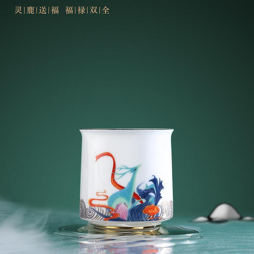 国潮茶器 事事如愿 功夫茶具男女主人杯中国风高端茶杯礼盒 茶道 创意 时尚 精美茶杯 商品图3