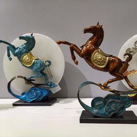 平步青云 纯铜热着色 时尚 大气 精美 摆件