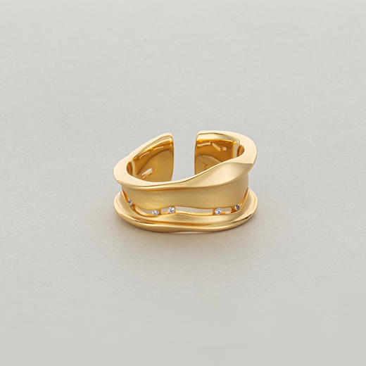 APRESI｜斜版STARRY Gloas Vivid Gemstones Ring [星辰开口戒指] 商品图4