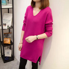 PDD-SYYS200905新款时尚气质百搭中长款针织打底衫