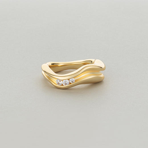 APRESI｜FLOW A Trio of Gemstones Ring [流线戒指] 商品图9