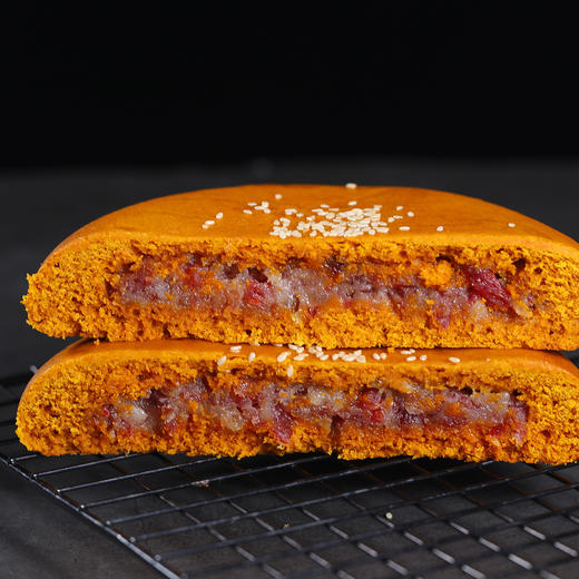 滇园月饼云腿红饼400g云南特产宣威火腿荞麦月饼老式中秋大月饼