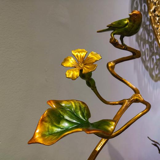 瓜瓞绵延 纯铜热着色 葫芦 新中式家居客厅玄关高档家居摆件 时尚 大气 精美 摆件 商品图1