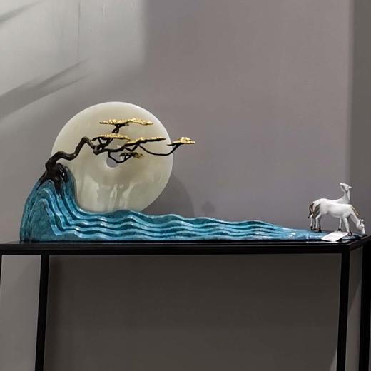 源远流长 纯铜热着色 新中式家居客厅玄关高档家居摆 件 时尚 大气 商品图0