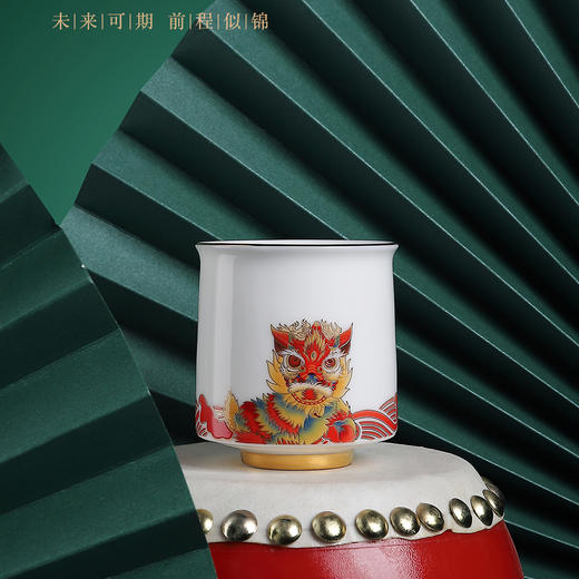 国潮茶器 事事如愿 功夫茶具男女主人杯中国风高端茶杯礼盒 茶道 创意 时尚 精美茶杯 商品图4