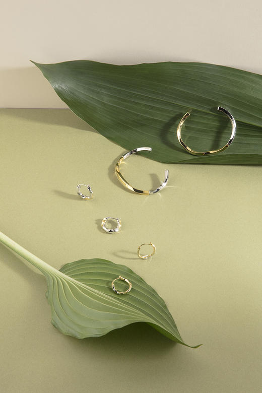 APRESI｜TWIRLING Large Version Twisted Hoops [扭花拼色粗版耳环] 商品图2