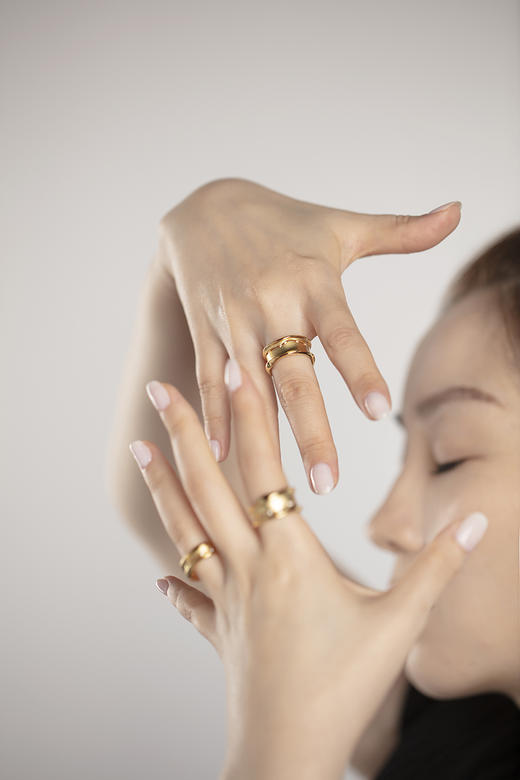 APRESI｜斜版STARRY Gloas Vivid Gemstones Ring [星辰开口戒指] 商品图0