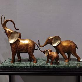 吉祥如意 纯铜热着色大象 开业礼 高档家居摆件 时尚 大气 精美 象 摆件