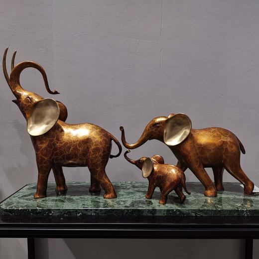 吉祥如意 纯铜热着色大象 开业礼 高档家居摆件 时尚 大气 精美 象 摆件 商品图0