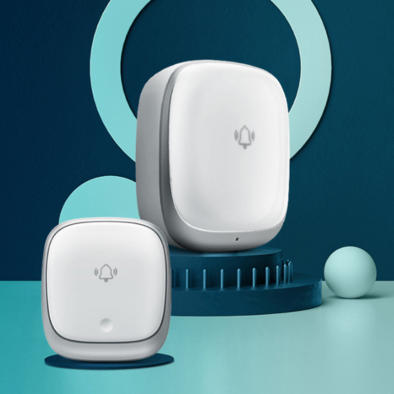 【智能无线门铃】一拖一自发电无线门铃 家用叮咚智能防水音乐无线闪光门铃