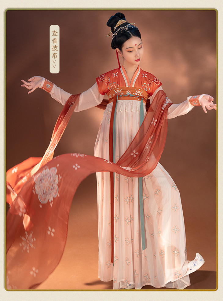 重回汉唐浮梦原创正品中国风汉服女齐胸襦裙12破交窬裙夏季薄款女