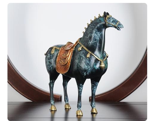 纯铜热着色 唐马 家居摆件 新居礼品办公室摆件高端定制 时尚 大气 马上有礼 商品图3