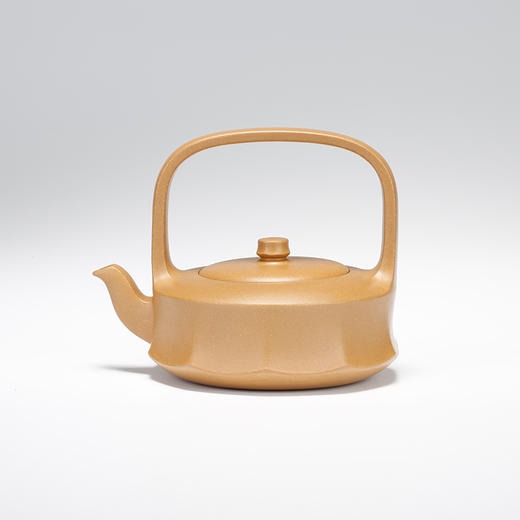 龙德堂陶艺 汤宣武制《云姿提梁》原矿金砂段350cc 库存咨询客服 商品图3