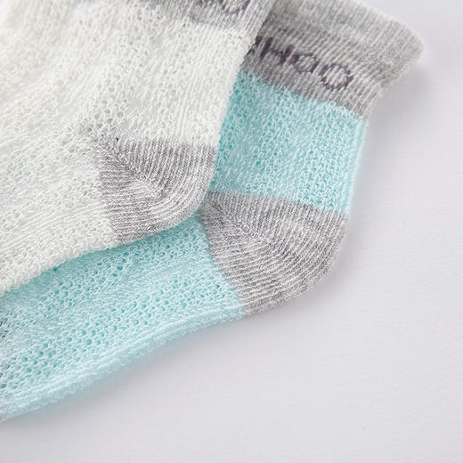 英氏宝宝春夏中筒透气网眼薄袜子2双YIWGJ20007A01 YIWGJ20008A01 商品图2