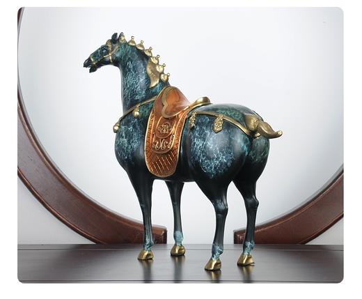 纯铜热着色 唐马 家居摆件 新居礼品办公室摆件高端定制 时尚 大气 马上有礼 商品图4