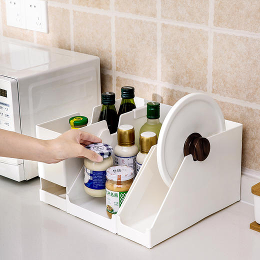 FaSoLa厨房收纳盒锅盖架多功能置物盒锅具收纳架收纳盒储物架桌面收纳盒 商品图9