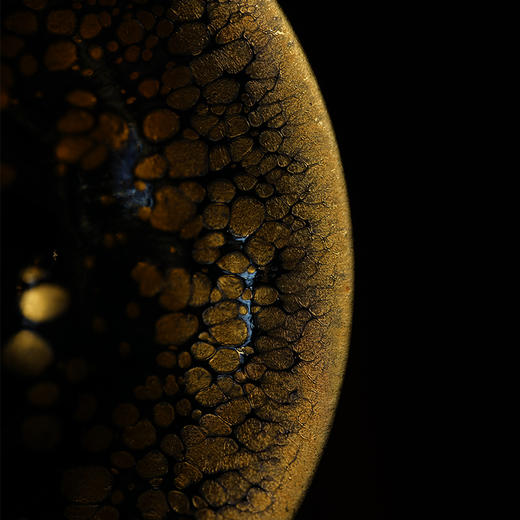 龙德堂陶艺 范泽锋烧 星月 金油滴(撇口)盏(库存请咨询客服) 商品图3