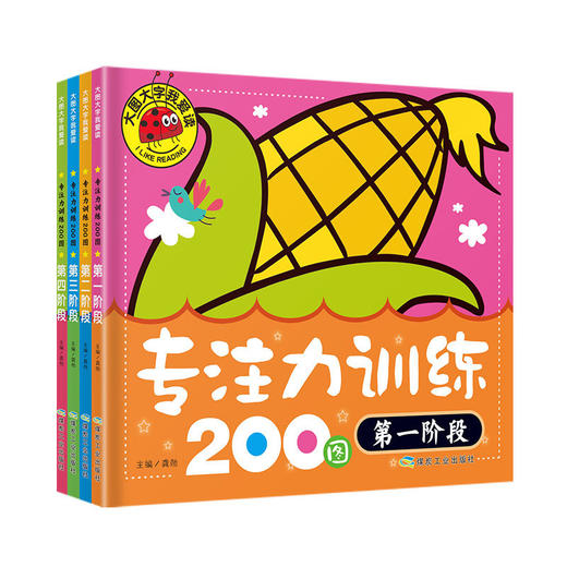 大圖大字我愛讀專注力訓練200圖第一二三四階段正版書籍