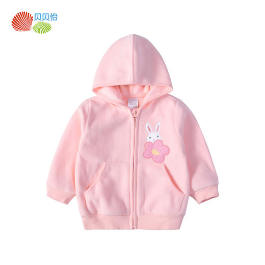 贝贝怡男女童连帽外套秋冬新款宝宝保暖时尚韩版帅气卫衣外套213S2787 商品图7