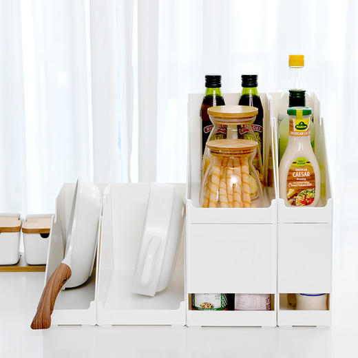 FaSoLa厨房收纳盒锅盖架多功能置物盒锅具收纳架收纳盒储物架桌面收纳盒 商品图1