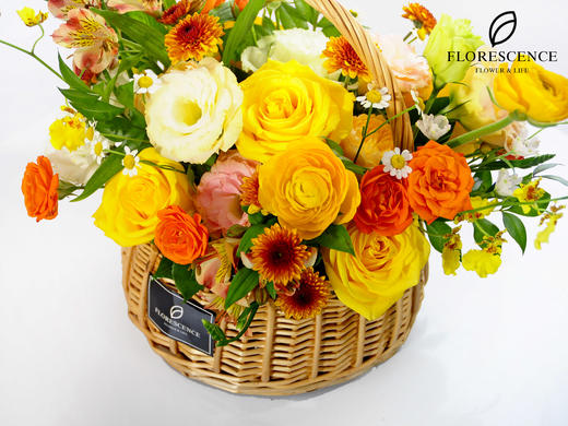 【花期】199元秋意正浓韩式混搭花篮 商品图2