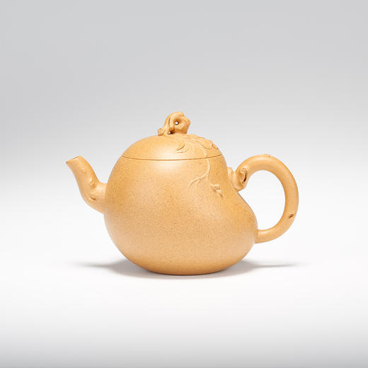 龙德堂陶艺 汤宣武制 《瓜瓞呈祥》 原矿金砂段 300cc 库存请咨询 商品图4