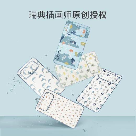 嫚熙婴儿凉席儿童席子幼儿园夏季冰丝新生儿宝宝透气婴儿床凉席-H 商品图7