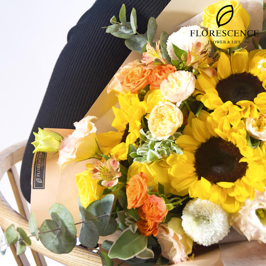 【花期】299元加州阳光韩式混搭花束 商品图1