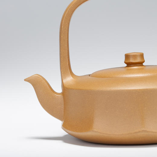 龙德堂陶艺 汤宣武制《云姿提梁》原矿金砂段350cc 库存咨询客服 商品图4