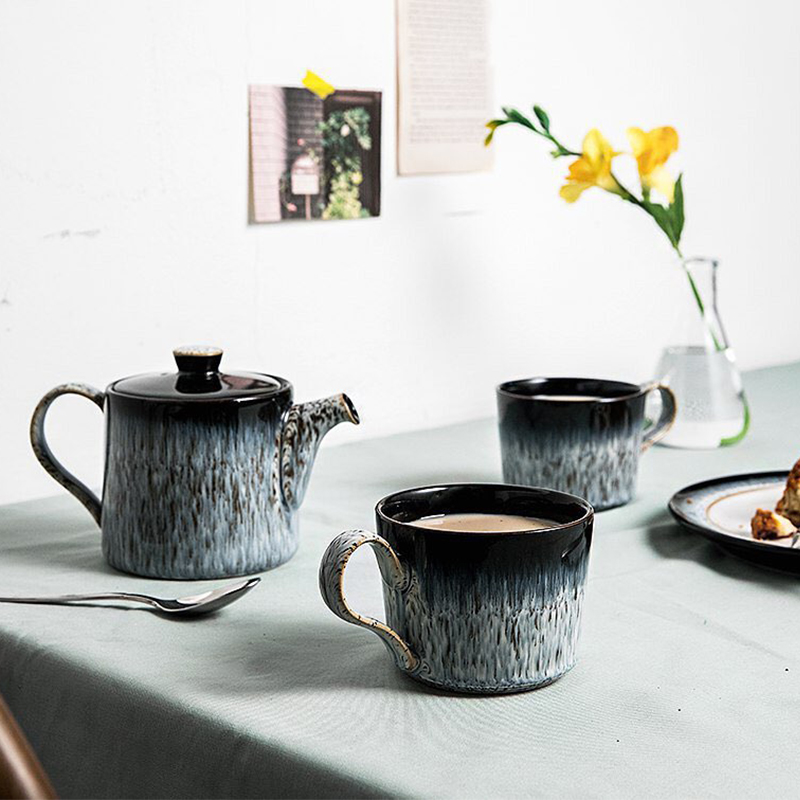 英国DENBY瓷器HALO BREW系列小茶壶咖啡杯