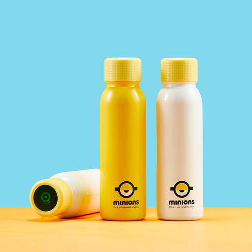 minions神偷奶爸小黄人智能保温杯温度提示水杯黄色可爱学生水杯XHR 商品图1