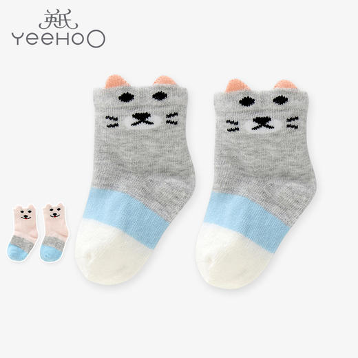英氏婴儿宝宝袜子四季卡通棉袜 YIWAJ20005A01 YIWAJ20006A01 商品图0