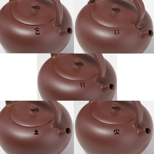 龙德堂陶艺 《五行炭烧壶》 黄龙山原矿紫泥 1000cc 送保温隔热圈 商品图4