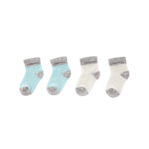 英氏宝宝春夏中筒透气网眼薄袜子2双YIWGJ20007A01 YIWGJ20008A01 商品图3