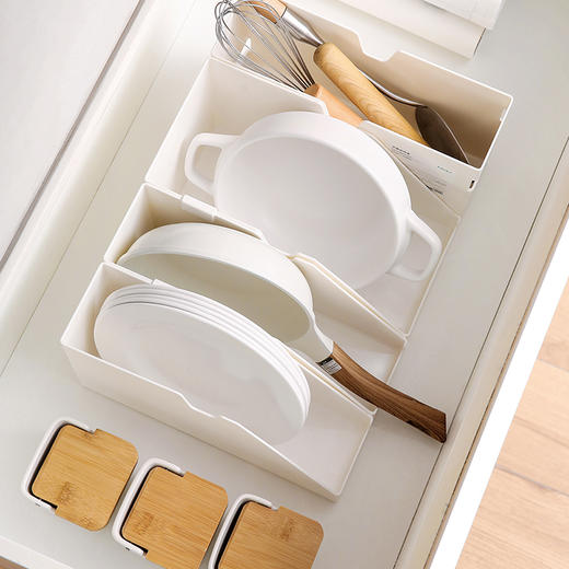 FaSoLa厨房收纳盒锅盖架多功能置物盒锅具收纳架收纳盒储物架桌面收纳盒 商品图2