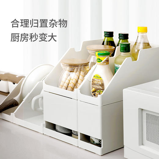 FaSoLa厨房收纳盒锅盖架多功能置物盒锅具收纳架收纳盒储物架桌面收纳盒 商品图0